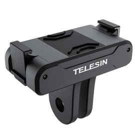 AFYMY Magnetic Two-Claw Adapter for DJI Action 4/OSMO Action 3 Quick Release Adapter with Connection Adapter, Attachable Tripod