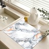 HOMETITUTE Stove Top Cover Diatomite Mat 28x20 Inch Marble Stovetop