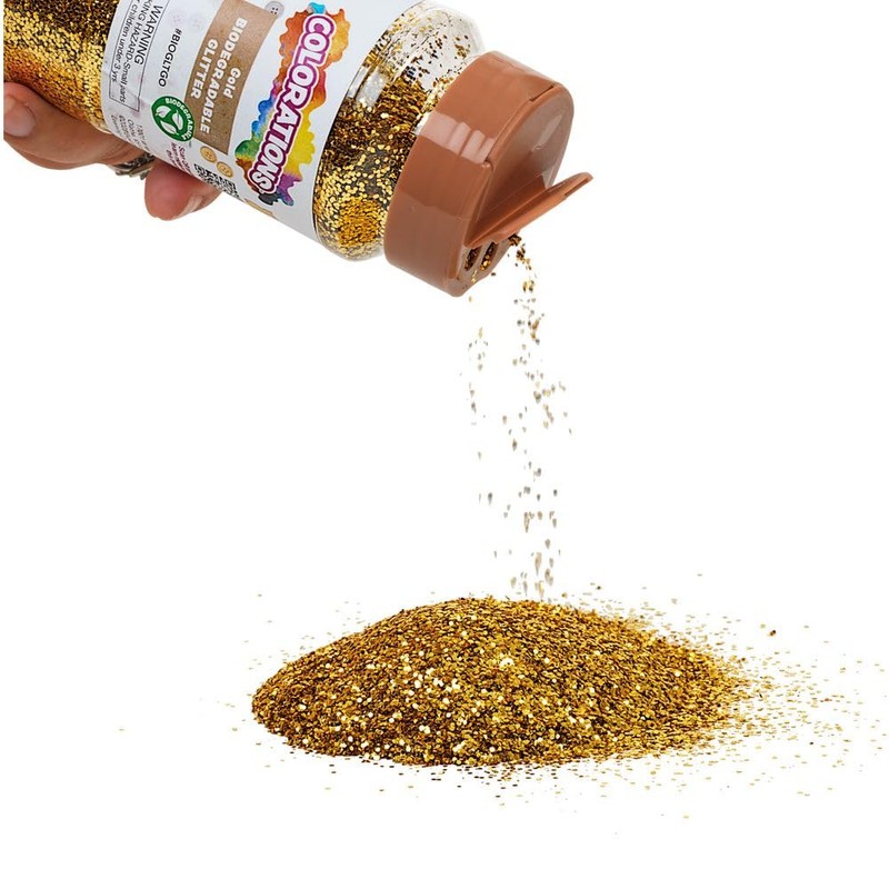 Colorations Gold Biodegradable Glitter 4oz