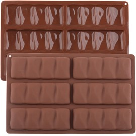 EPYHREHM Silicone Chocolate Bar Mold Dubai Chocolate Molds For Thick Stuffed Chocolate Bars Set Of 2