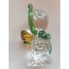 It's Ridic! AAA k9 Crystal Monkey Figurine- Green