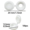 100 Pcs Screw Cover Caps, Screw Caps,White Screw Caps,Screw Covers