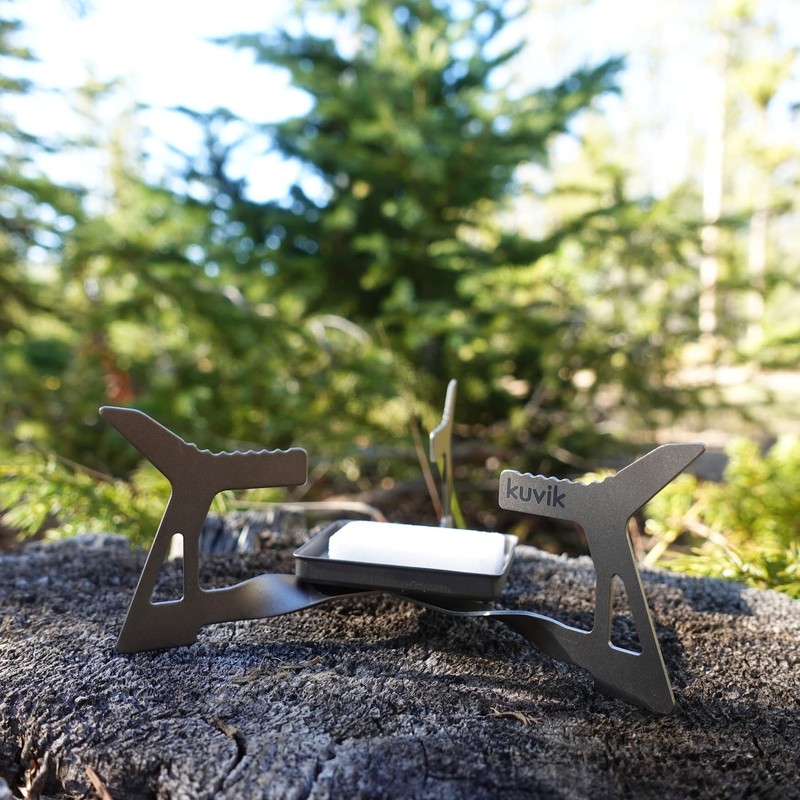 Kuvik Micro Titanium Solid Fuel Stove - Ultralight and Compact
