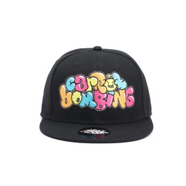 Carrot Bombing CB Throwie Black Snapback Baseball Cap Hat