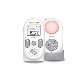 Chillax Baby 360 Digital Audio Monitor | 4-in-1 Baby Monitor with Night Light, Soothing Sound Machine, Room Temperature Sensor & Long-Range DECT 6.0 Audio | Portable & Rechargeable with Two-Way Talk