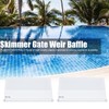 Hapivida 2pcs Swimming Pool Skimmer Lid 19.5x14cm Plastic Skimmer Cover