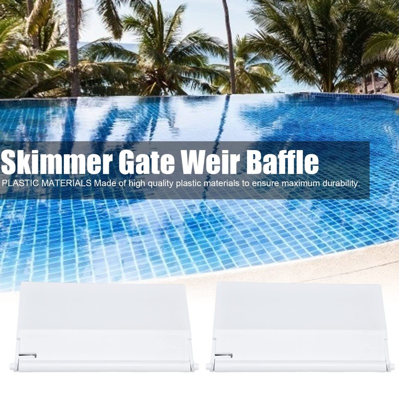 Hapivida 2pcs Swimming Pool Skimmer Lid 19.5x14cm Plastic Skimmer Cover