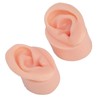 1 Pair Piercing Practice Ear Model Novice Soft Silicone Flexible