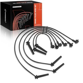 A-Premium Juego de 6 cables de bujía de encendido compatibles con Ford Contour 1995-2000, Mystique 1995-2000 y Mazda MPV 2000 y Mercury Cougar 1999-2000, Mystique 1995-2000, V6 2.5L