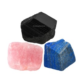 Amazing Gemstone Gemini Zodiac Healing Crystal Set, Pack of 3 Crystals Raw Stones Astrology Gifts for Women