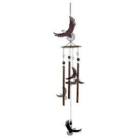 Sunset Vista Designs Wilderness Wonders Eagle Wind Chime, 28-Inch Long