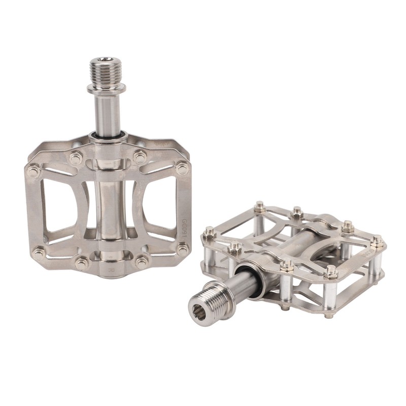 2PCS Folding Bike Pedals Ti Alloy Non Slip 3 Sealed