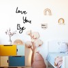 HDGSAFD 2 Sets "Love You and Goodbye" Wooden Sign Wall