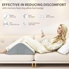 MOREZZF Knee Wedge Pillow for Leg Elevation, 6.3 Inch Triangle