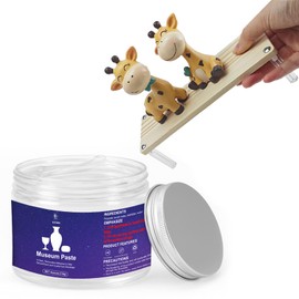 EIGTWEN 4oz Clear Museum Paste, Museum Paste Clear Removable, Excellent Adhesion, Reusable, Disassembles Without Marks, Suitable for Surfaces of Metal, Ceramics, Glass, Plastics, and Wood
