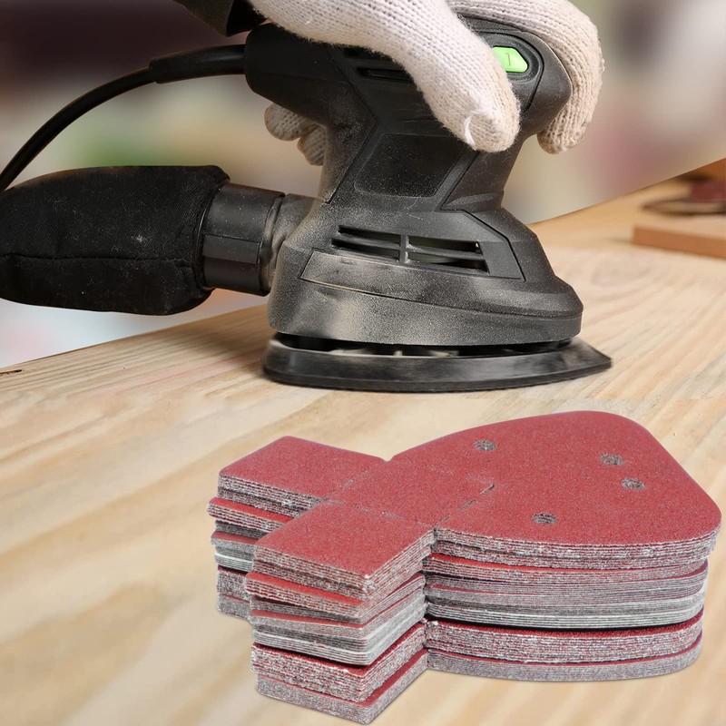 KONGMING Mouse Velcro Sandpaper Pack of 100 Grit 40 60