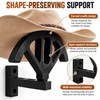 Wooden Cowboy Hat Rack – Adjustable Wall-Mounted Hat Holder for