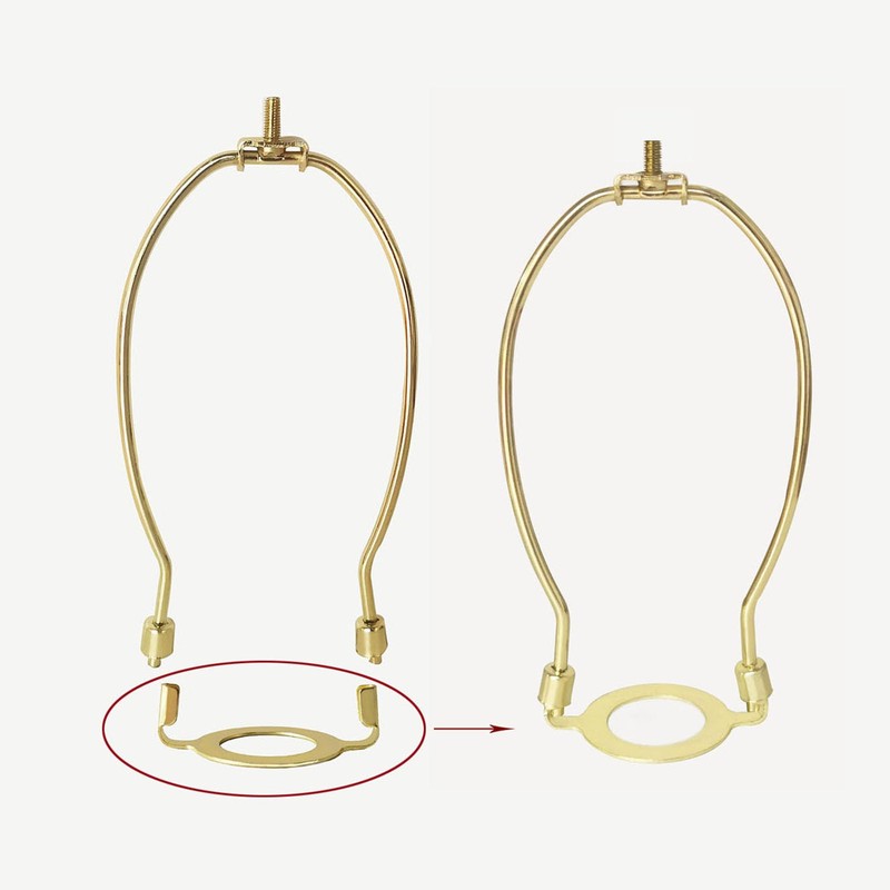 UNO Style Lamp Harp Saddle, E26 and E27 Phenolic Socket