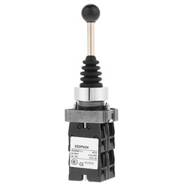 Momentary Joystick Switch AC 380V DC 220V 4 Position Spring Return Monolever Joystick Switch Momentary Joy Stick Black