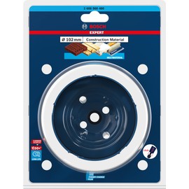 Bosch Professional 1x Expert Construction Material Hole Saw (for Softwood, Ø 102 mm, Accessories Rotary Impact Drill)