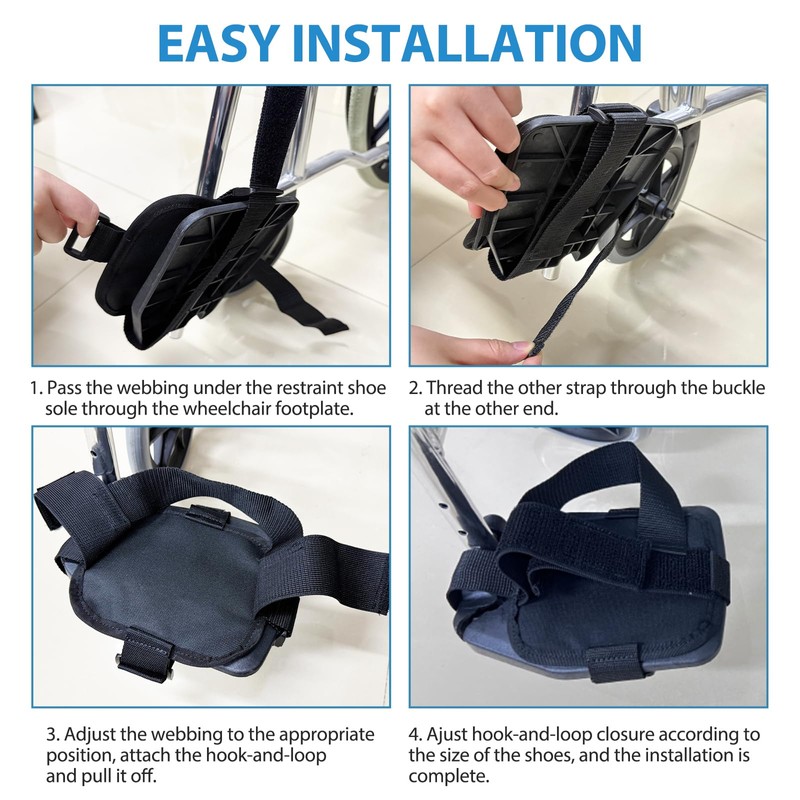 Elderly Wheelchair Fix Foot Holder for Handicapped & Disabled -