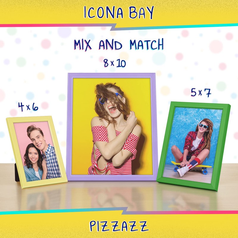 Icona Bay 4x6 (10x15 cm) Picture Frame, Pastel Yellow Colored