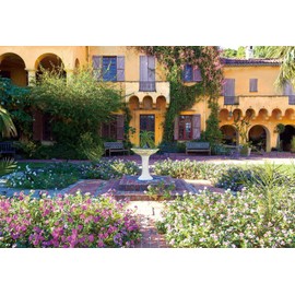 エポック社 300ピース ジグソーパズル フラワー/ガーデン 世界の美しい庭園 コート ダジュールの花庭 (26×38cm) 25-176 のり付き ヘラ付き 点数券付き EPOCH