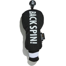 Back Spin! Cordura Head Cover for HYBRID Backspin Cordura Nylon Durable Headcover for Utility Black Black Stylish Simple Cool