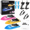 Lumiparty 3PACK Remote Control Rc Boat for Kids, 2.4Ghz Control,