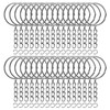REEMTOO 50PCS Bulk Keychains Set, Split Keychains Rings with Chain