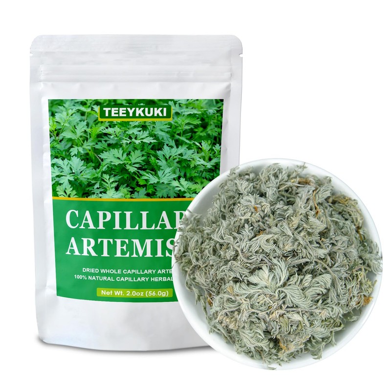 Dried Capillary Artemisia Leaves, 2.0oz(56g), Premium Dried Whole Capillary Artemisia