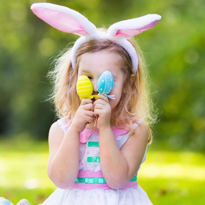 Easter Eggs for Painting and Hanging, Pack of 25 Easter