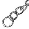JAPCHET 300 PCS Metal Split Key Ring with Chain, 25mm