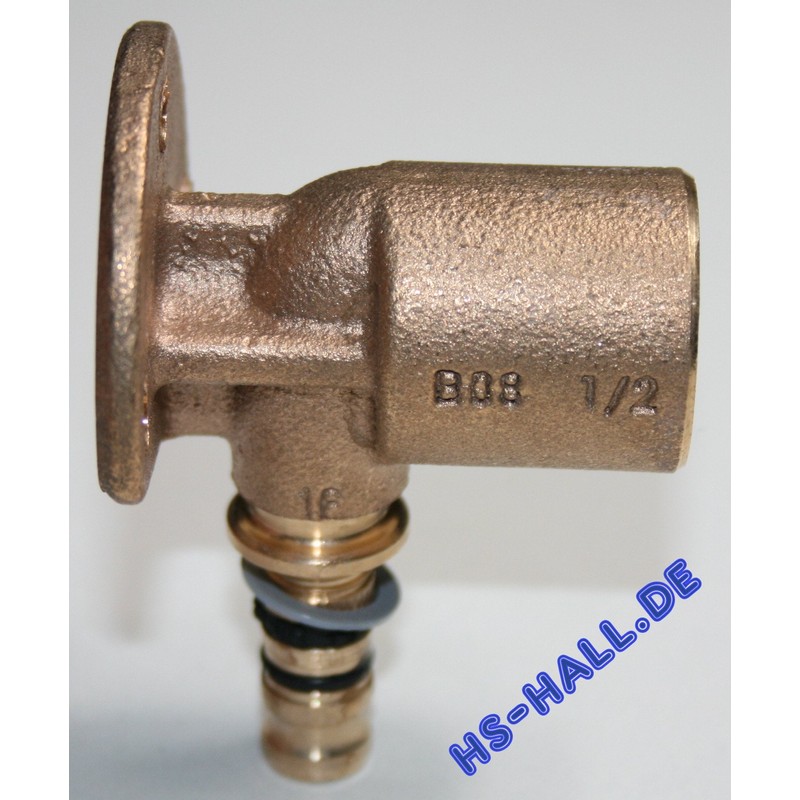 'Geberit Mepla Mixer Connector 16 x 1/2-Inch 52 mm Wall