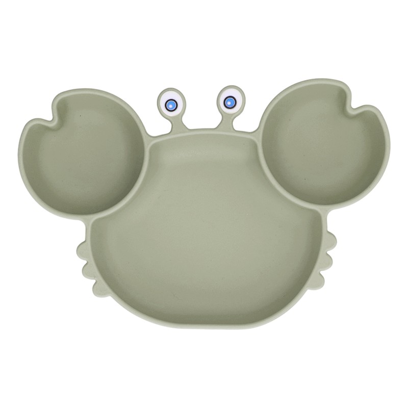 3pcs Toddler Divided Plate Set Silicone Baby Suction Plate Anti