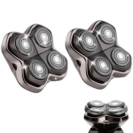 Shaver Replacement Heads Compatible with Skull Head Shaver, Replacement Blade for Pitbull, Butter flykiss pro & Palm for Bald Men 2 Pack