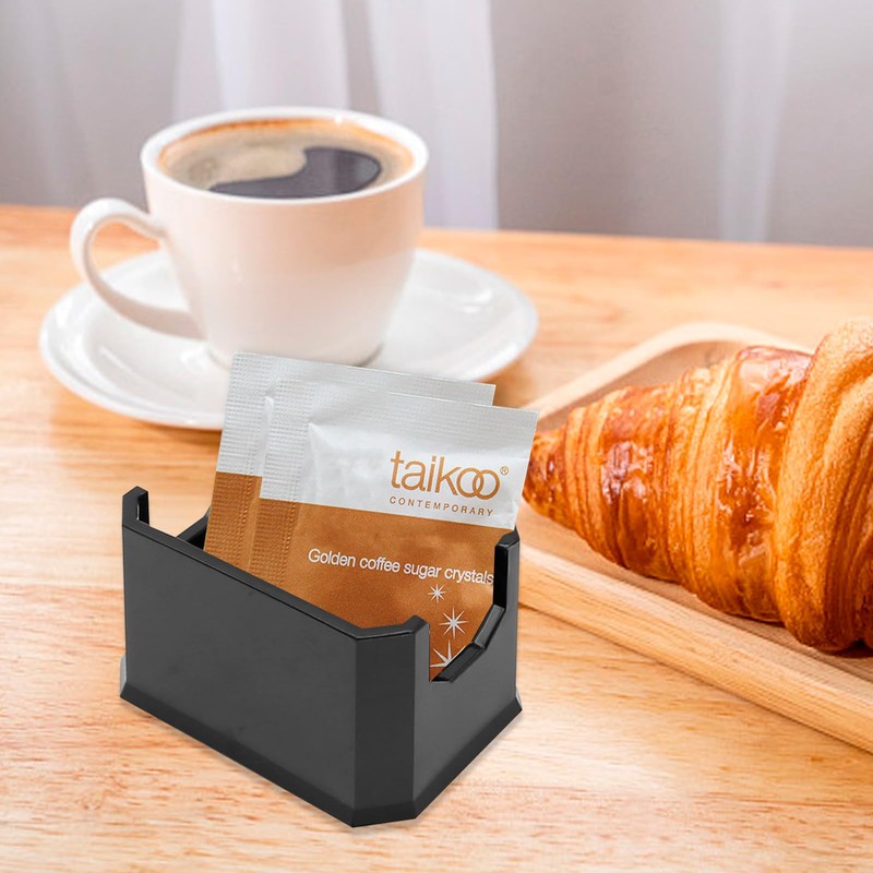 laffoonparts 8Pcs Sugar Packet Holders, Black Acrylic Plastic Sugar Bag