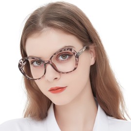 MARE AZZURO Oversized Reading Glasses +2.00 Women Large Cat Eye Readers 1.0 1.25 1.5 1.75 2.0 2.25 2.5 2.75 3.0 3.5 4.0 5.0 6.0 (Leopard, 2.00)