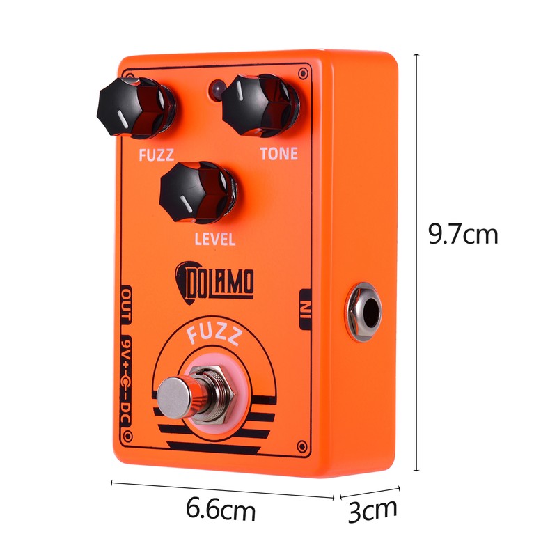Dolamo D-2 FUZZ Guitar Effect Pedal with True Bypass for