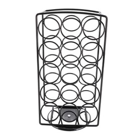 Coffee Pods Holder Pre Assembled Stainless Steel 360 Degree Rotating 30 Compartments Coffee Capsules Stand for Coffee Shop