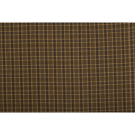 VHC Brands Tea Cabin Green Plaid King Pillow Case Set of 2 21x40 Country Rustic Bedding Accessory, Moss Green