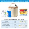 BABEYER Breastmilk Cooler Bag with Ice Pack Fits 4 Baby