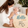 Apausvcm Baby Announcement Sign, 5.9 Inch Hello World Newborn Welcome