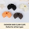 4Pcs Elegant Bow Hair Clips Non Slip Bow Claw Clip
