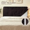Leather Look Bed Headboard Cover, Stretch Soft Bed Headboard Slipcover