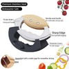 Jawanfu Mezzaluna Salad Chopper Tools with Protective Cover, Super Sharp