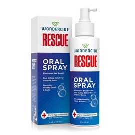Wondercide Rescue - Oral Spray for Dogs and Cats – Freshens Breath, Soothes Gums, Alcohol Free Daily Dental Care with Pure Hypochlorous – 8.5 oz