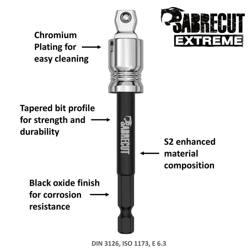 1 x SabreCut SCISA10038 95mm 15 Degree Tilt Socket Adapter