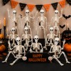 Halloween Skeletons Decorations, 10 Pack 16" Plastic Posable Skeleton, Small
