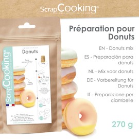 ScrapCooking - Preparazione per Ciambelle e Donuts 270 g - Per Macchina Donuts - Mix Doughnuts - 8536